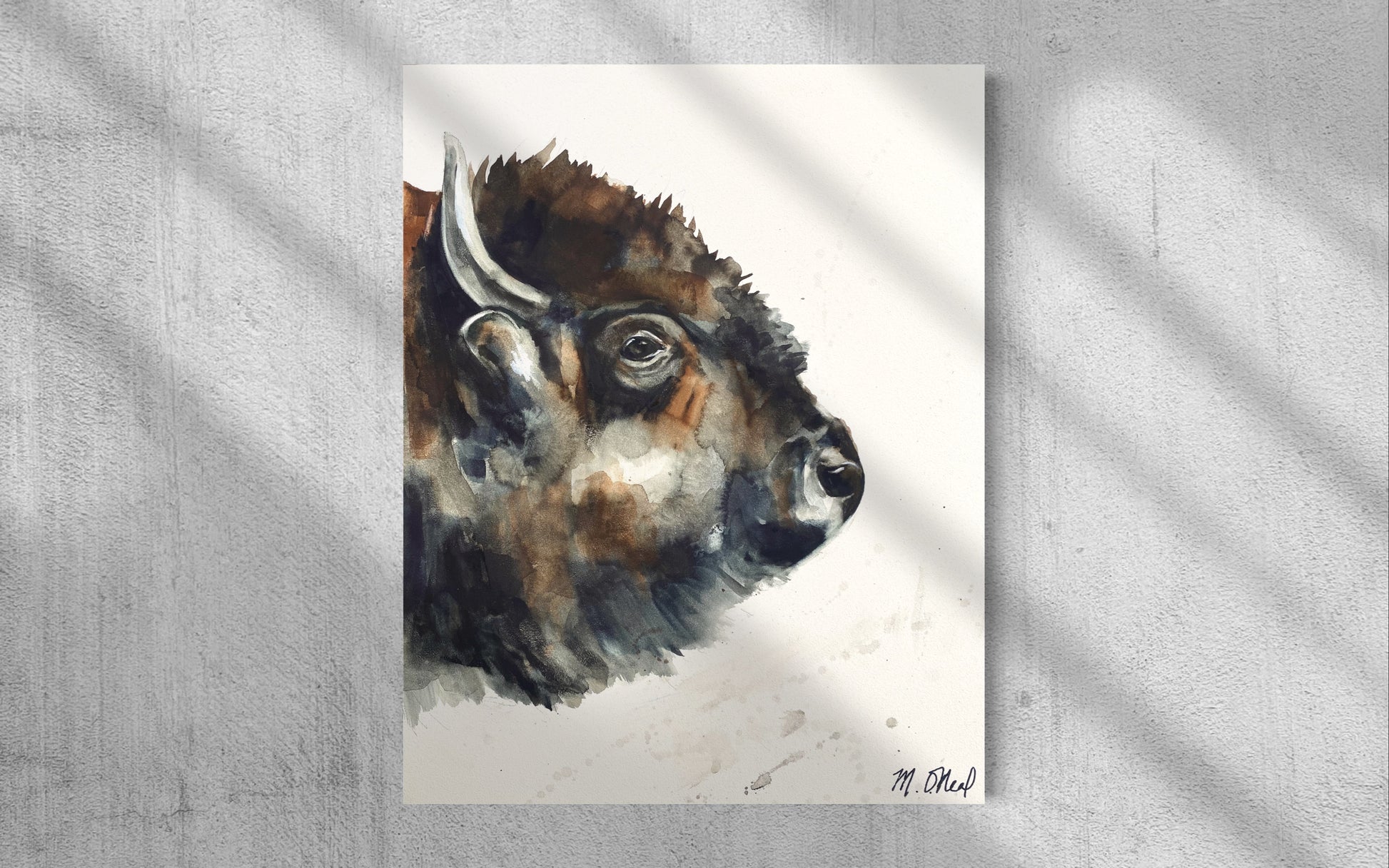 Bison Portrait image 3