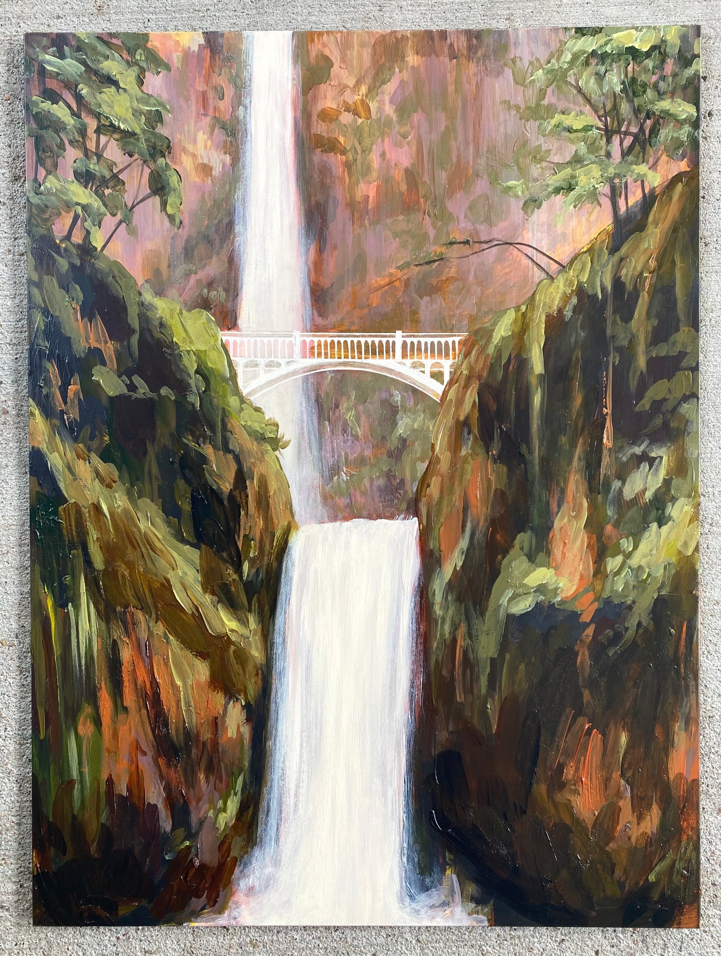 Benson Bridge at Multnomah Falls, circa '98 image 0